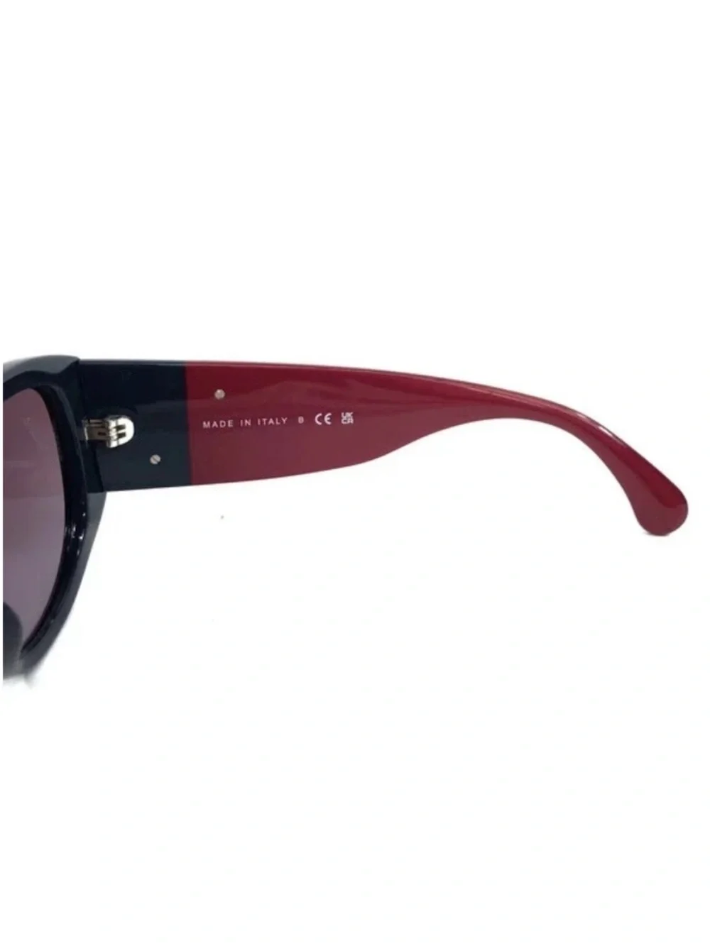 Two-Tone Black and Red Sunglasses